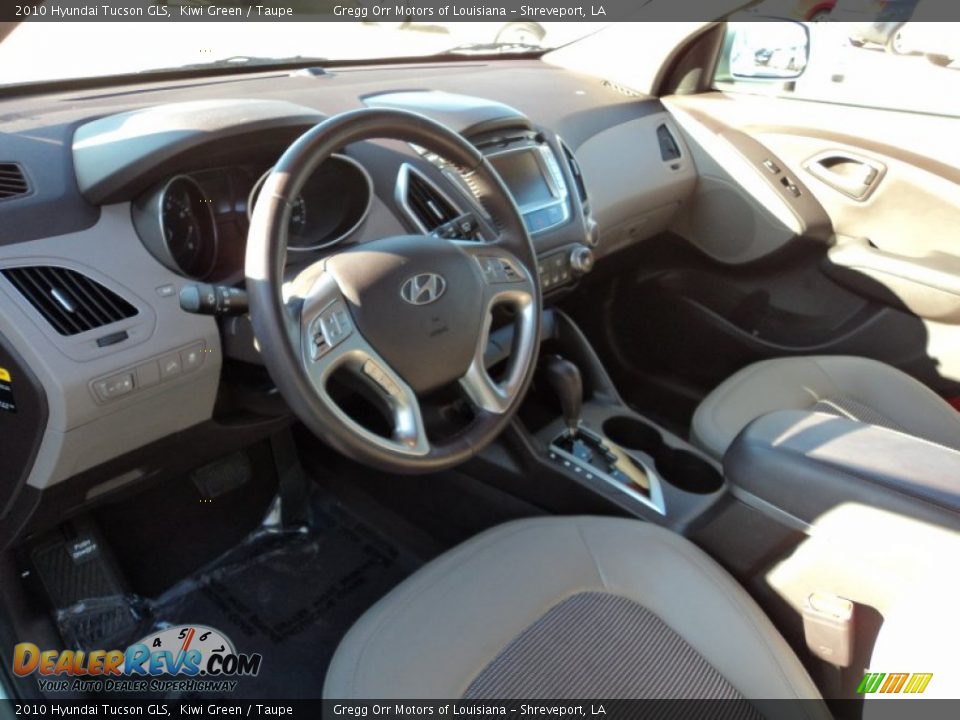 2010 Hyundai Tucson GLS Kiwi Green / Taupe Photo #16