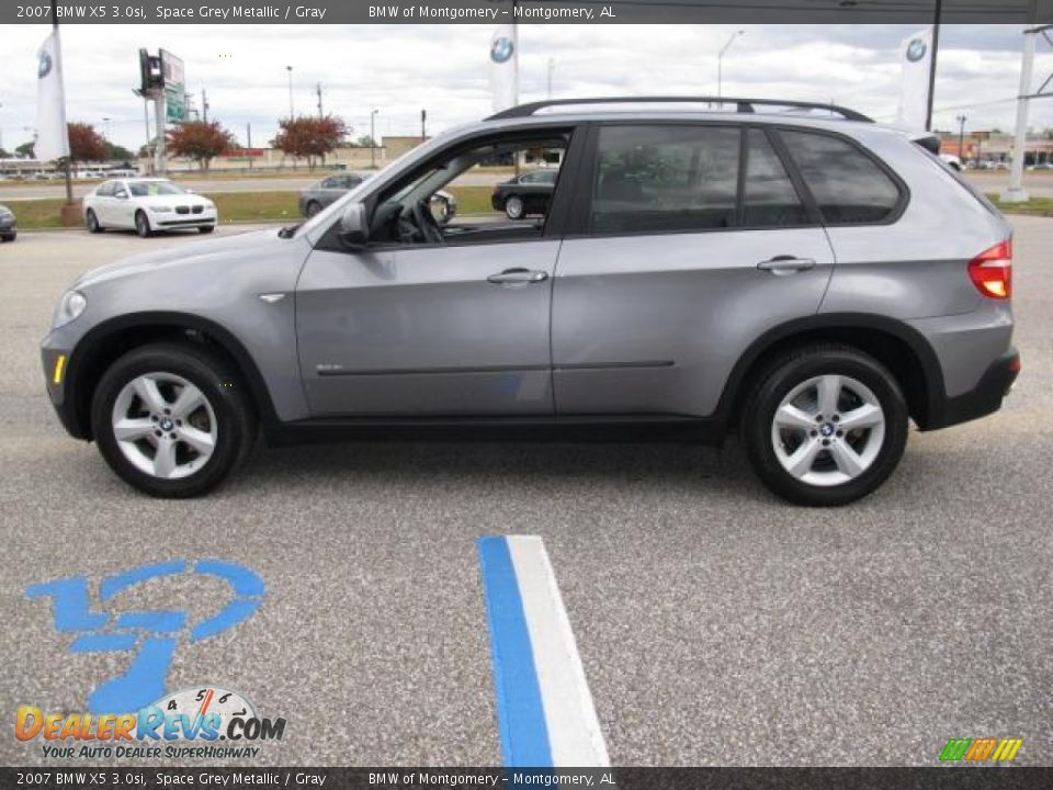 2007 BMW X5 3.0si Space Grey Metallic / Gray Photo #7