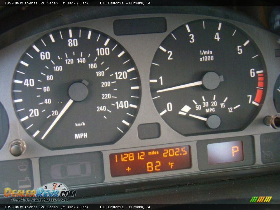 1999 BMW 3 Series 328i Sedan Jet Black / Black Photo #11