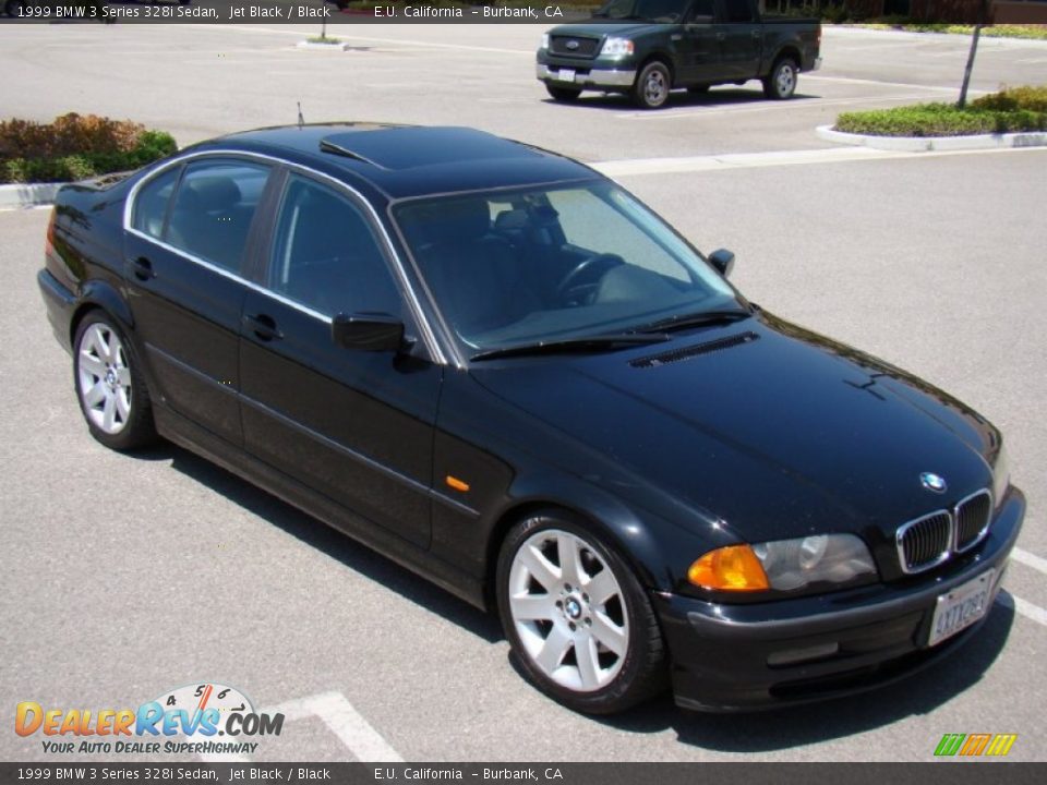1999 BMW 3 Series 328i Sedan Jet Black / Black Photo #12