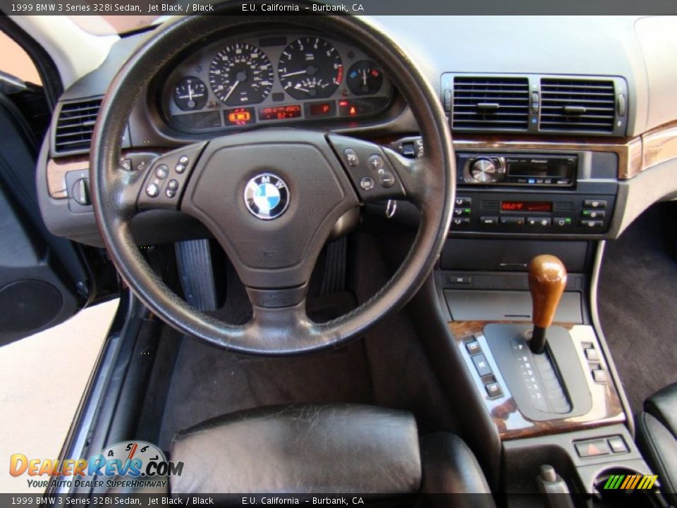 1999 BMW 3 Series 328i Sedan Jet Black / Black Photo #25