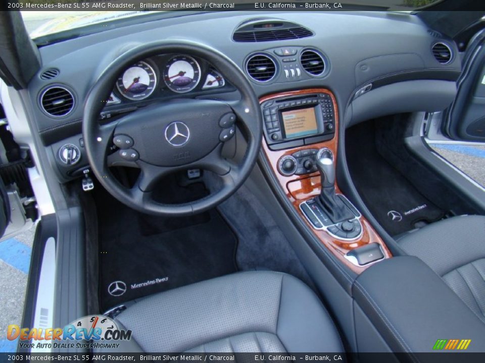 Dashboard of 2003 Mercedes-Benz SL 55 AMG Roadster Photo #9