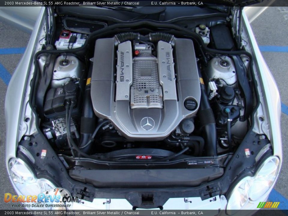 2003 Mercedes-Benz SL 55 AMG Roadster 5.4 Liter AMG Supercharged SOHC 24-Valve V8 Engine Photo #21