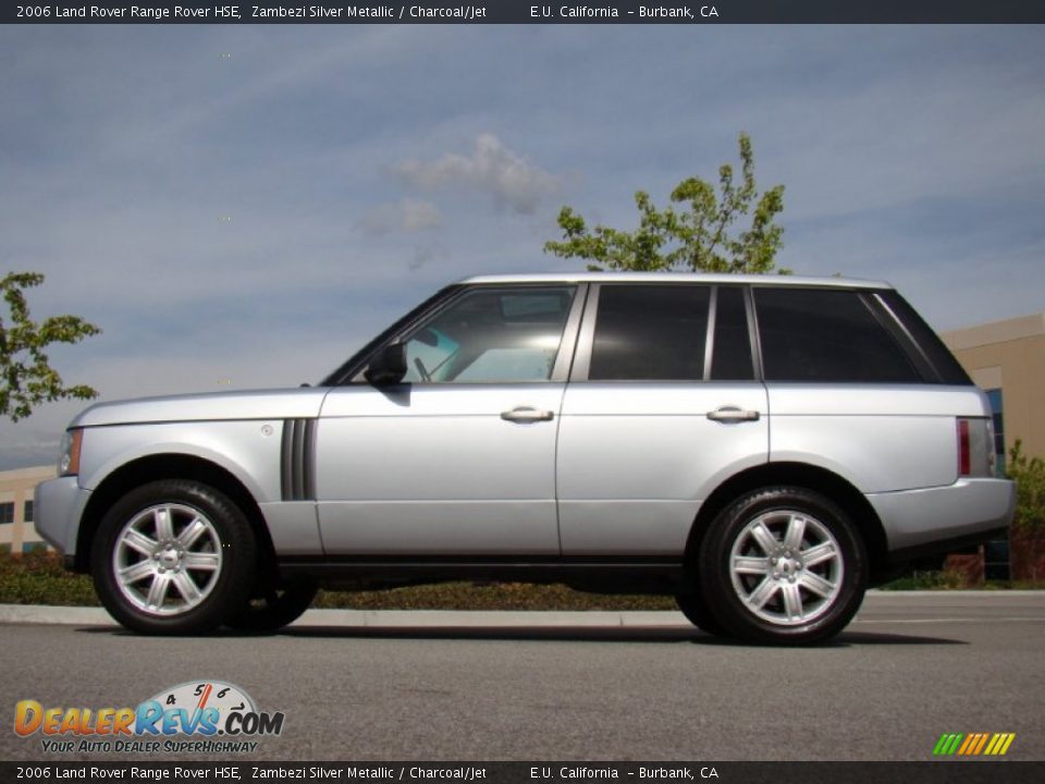2006 Land Rover Range Rover HSE Zambezi Silver Metallic / Charcoal/Jet Photo #2
