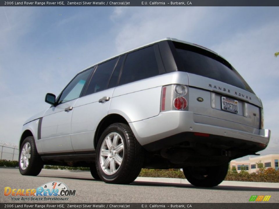 2006 Land Rover Range Rover HSE Zambezi Silver Metallic / Charcoal/Jet Photo #10