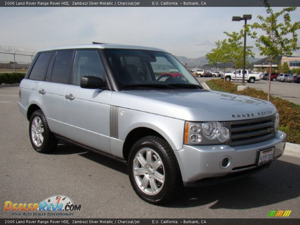 2006 Land Rover Range Rover HSE Zambezi Silver Metallic / Charcoal/Jet Photo #11