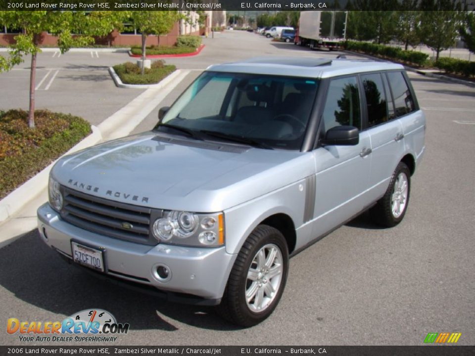 2006 Land Rover Range Rover HSE Zambezi Silver Metallic / Charcoal/Jet Photo #13
