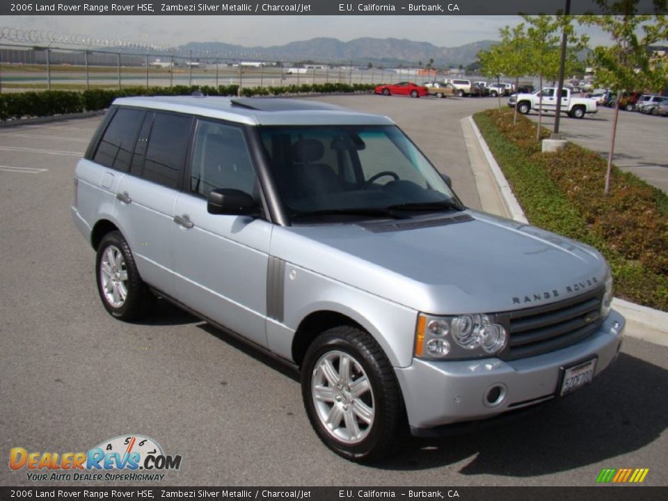 2006 Land Rover Range Rover HSE Zambezi Silver Metallic / Charcoal/Jet Photo #14
