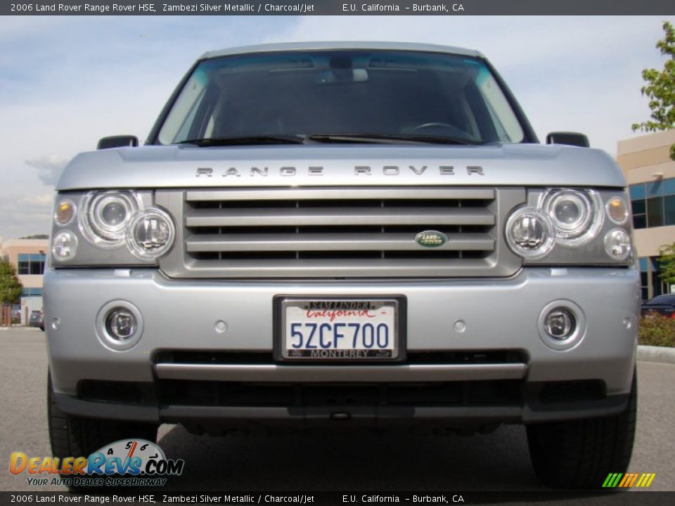 2006 Land Rover Range Rover HSE Zambezi Silver Metallic / Charcoal/Jet Photo #18