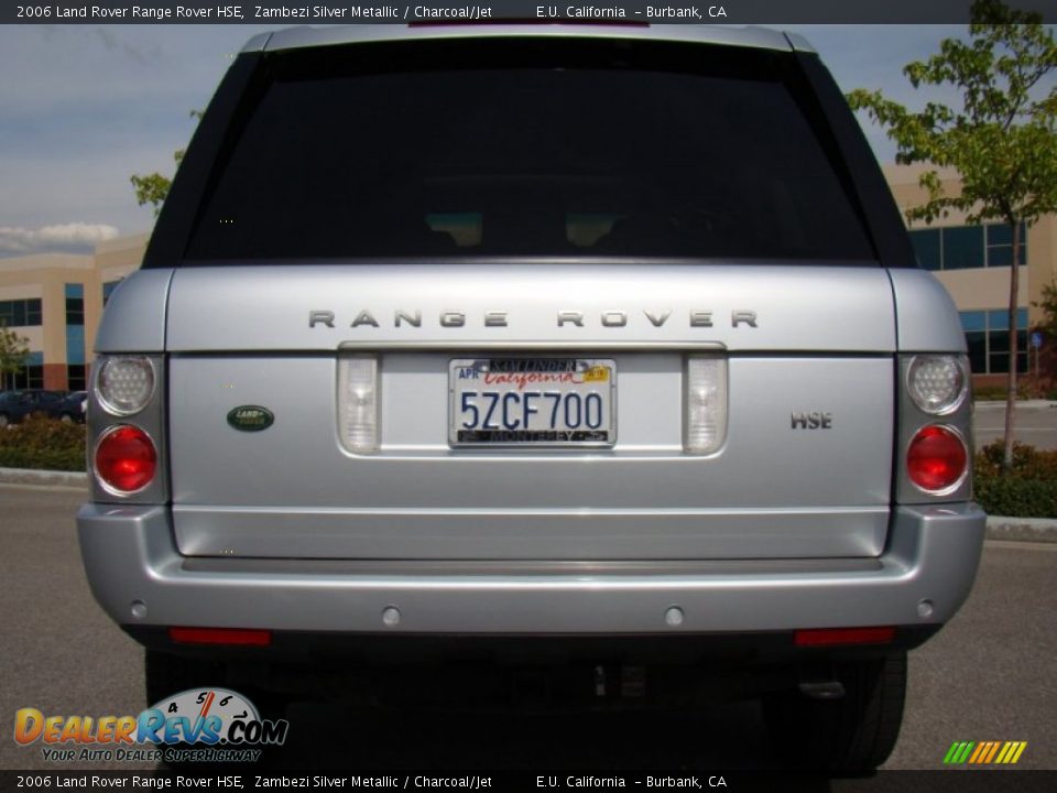 2006 Land Rover Range Rover HSE Zambezi Silver Metallic / Charcoal/Jet Photo #19