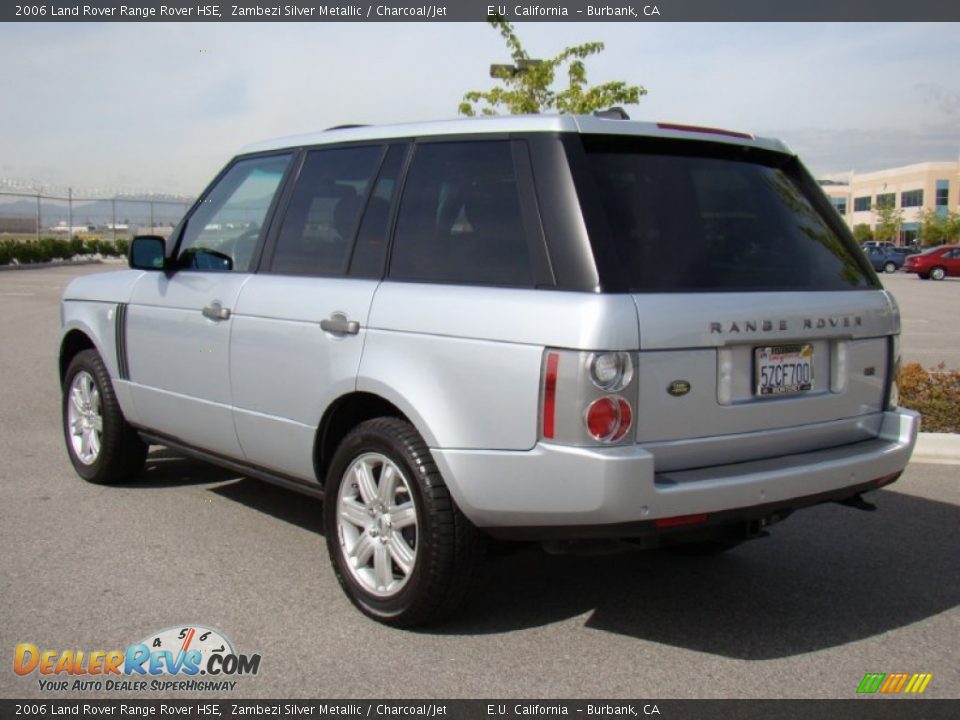 2006 Land Rover Range Rover HSE Zambezi Silver Metallic / Charcoal/Jet Photo #32