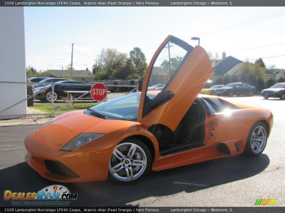 2008 Lamborghini Murcielago LP640 Coupe Arancio Atlas (Pearl Orange) / Nero Perseus Photo #1