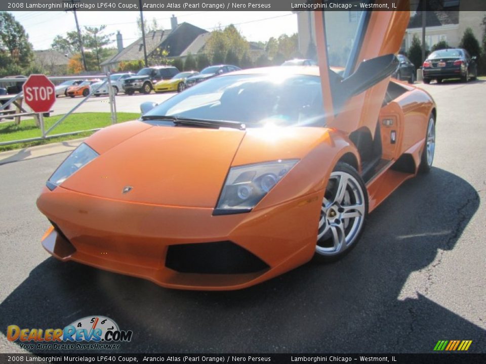 2008 Lamborghini Murcielago LP640 Coupe Arancio Atlas (Pearl Orange) / Nero Perseus Photo #6