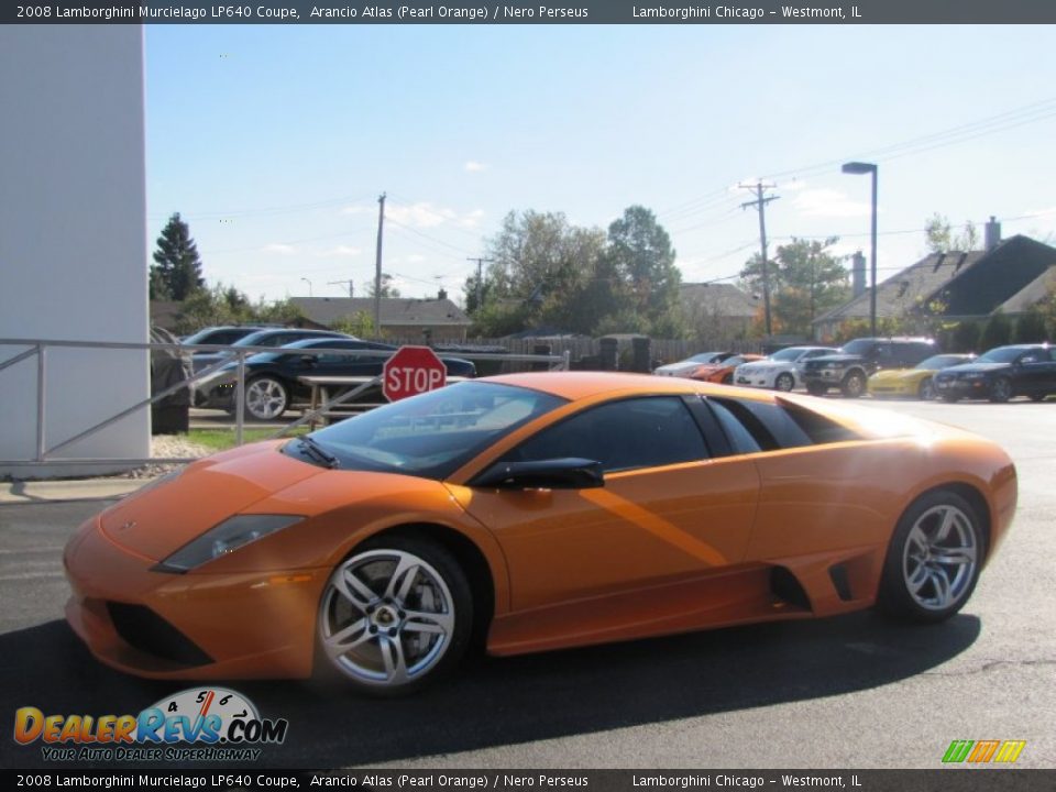 2008 Lamborghini Murcielago LP640 Coupe Arancio Atlas (Pearl Orange) / Nero Perseus Photo #11