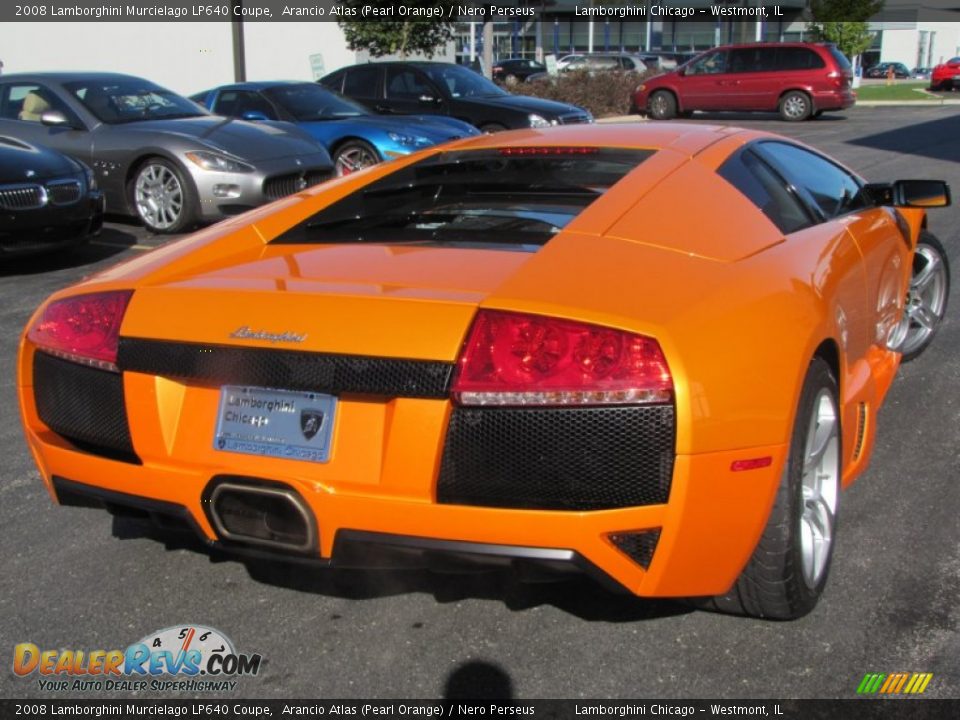 2008 Lamborghini Murcielago LP640 Coupe Arancio Atlas (Pearl Orange) / Nero Perseus Photo #14