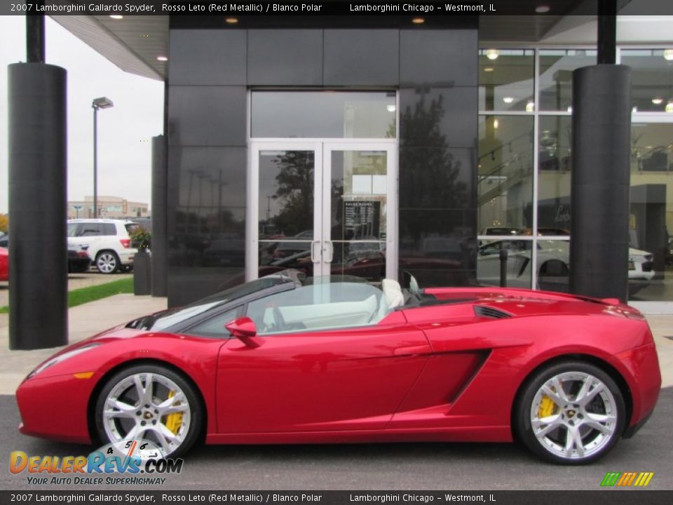 Rosso Leto (Red Metallic) 2007 Lamborghini Gallardo Spyder Photo #1