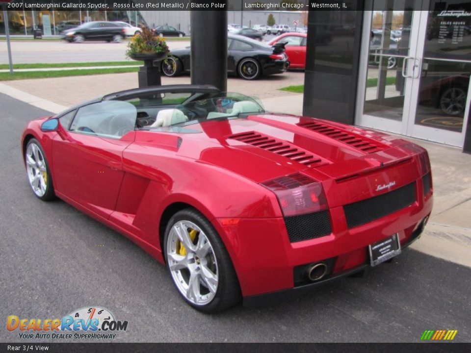 Rear 3/4 View - 2007 Lamborghini Gallardo