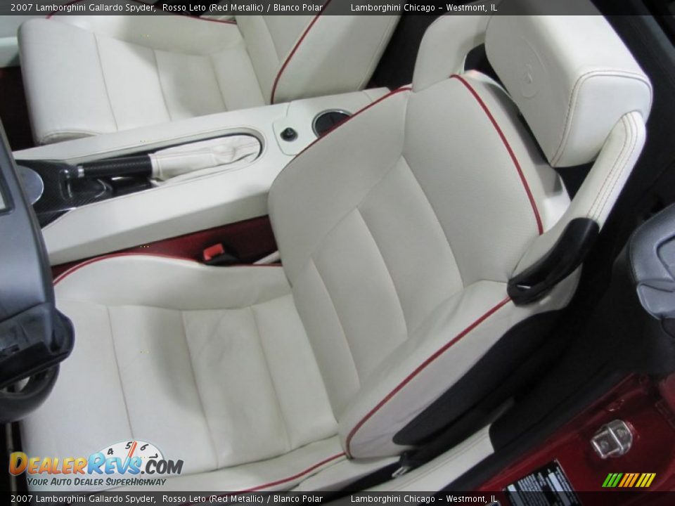 Blanco Polar Interior - 2007 Lamborghini Gallardo Spyder Photo #29