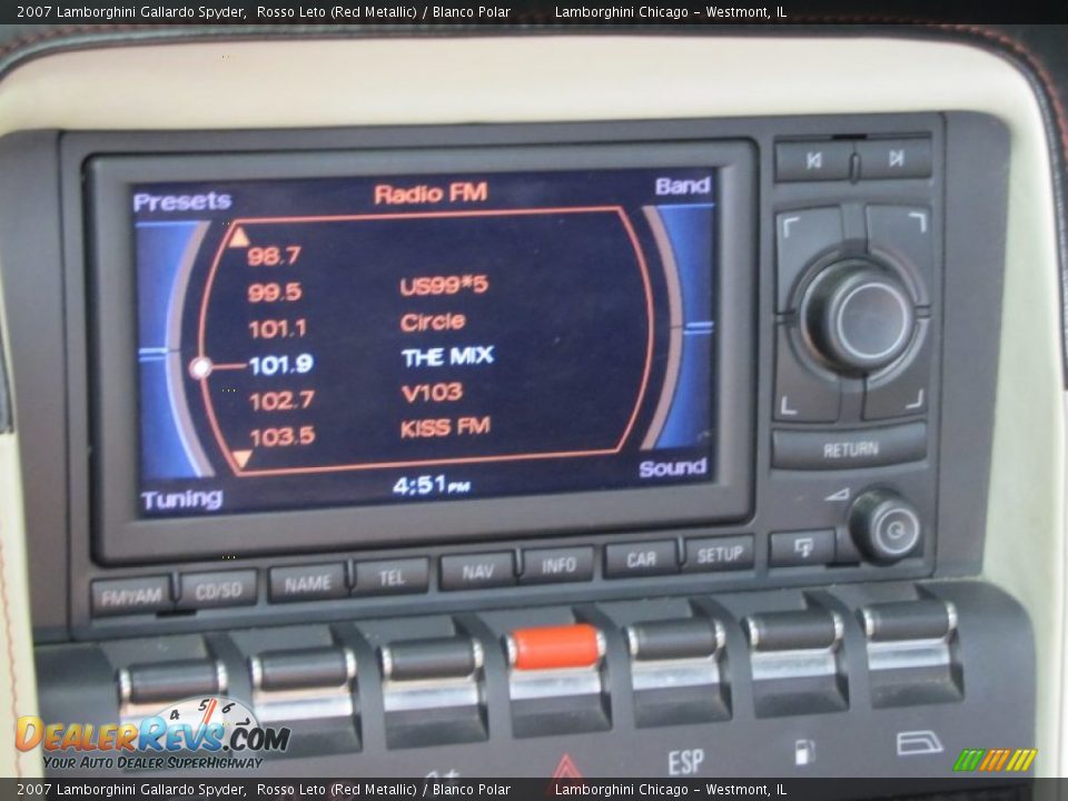 2007 Lamborghini Gallardo Spyder Rosso Leto (Red Metallic) / Blanco Polar Photo #32