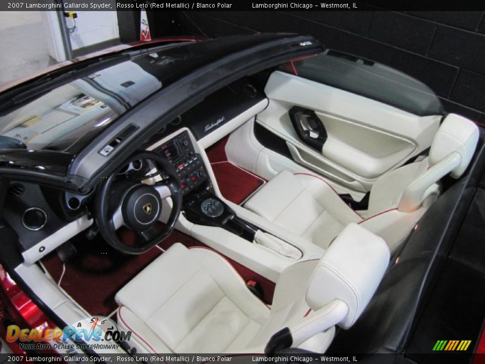 Blanco Polar Interior - 2007 Lamborghini Gallardo Spyder Photo #35