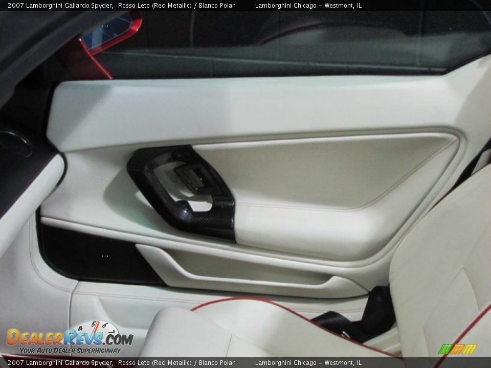 2007 Lamborghini Gallardo Spyder Rosso Leto (Red Metallic) / Blanco Polar Photo #36