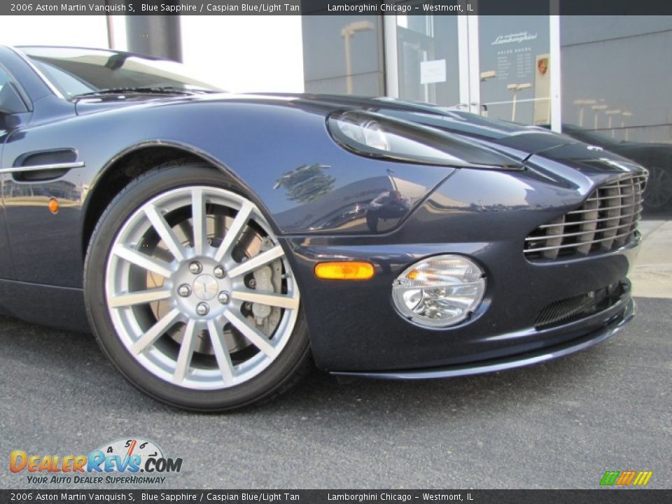 2006 Aston Martin Vanquish S Blue Sapphire / Caspian Blue/Light Tan Photo #3