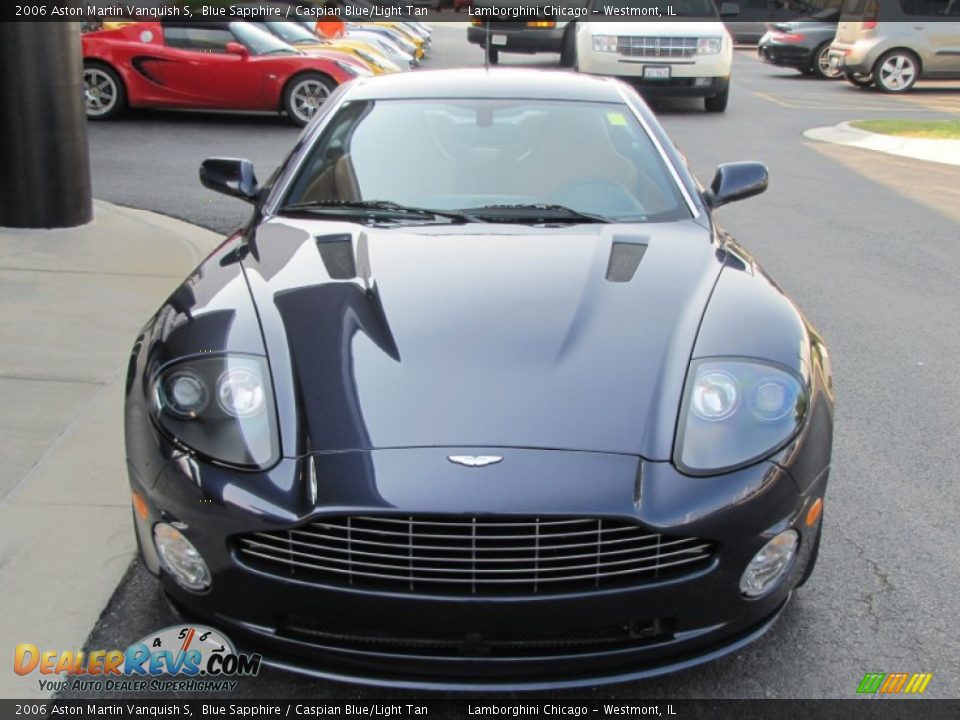 2006 Aston Martin Vanquish S Blue Sapphire / Caspian Blue/Light Tan Photo #9