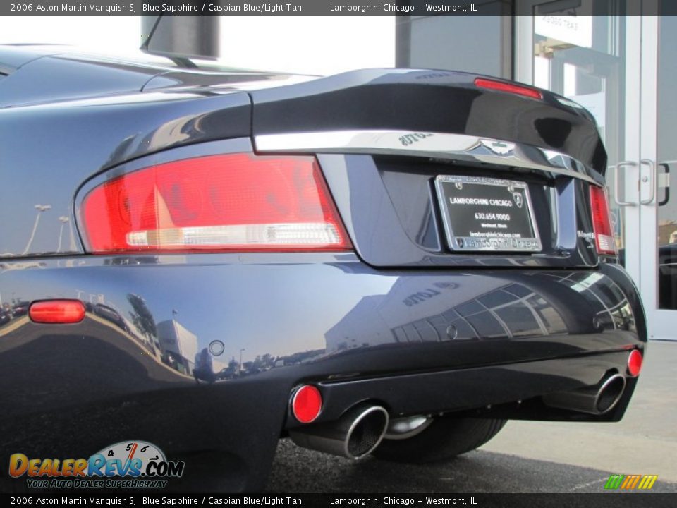 2006 Aston Martin Vanquish S Blue Sapphire / Caspian Blue/Light Tan Photo #15