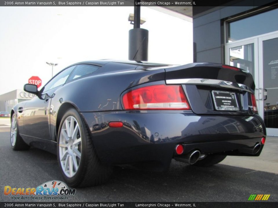 2006 Aston Martin Vanquish S Blue Sapphire / Caspian Blue/Light Tan Photo #16