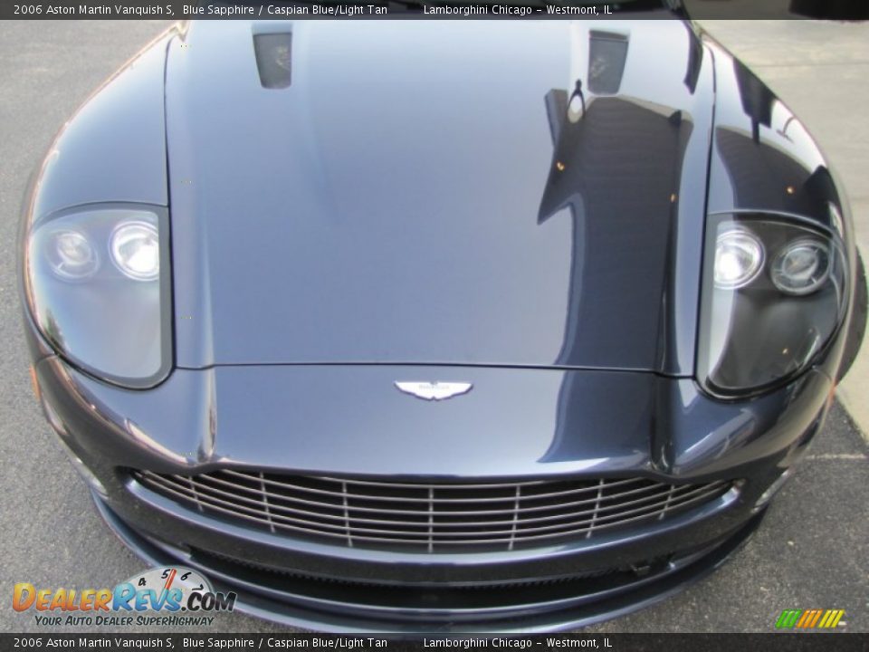 2006 Aston Martin Vanquish S Blue Sapphire / Caspian Blue/Light Tan Photo #19