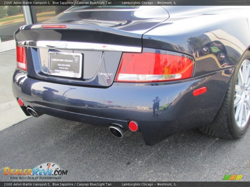 2006 Aston Martin Vanquish S Blue Sapphire / Caspian Blue/Light Tan Photo #22