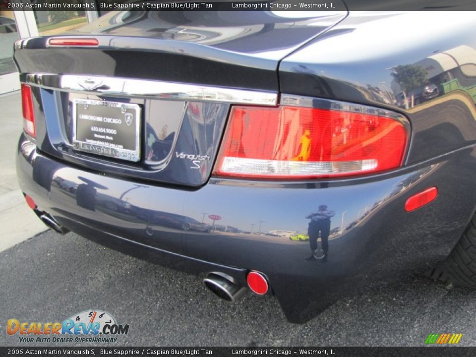 2006 Aston Martin Vanquish S Blue Sapphire / Caspian Blue/Light Tan Photo #24
