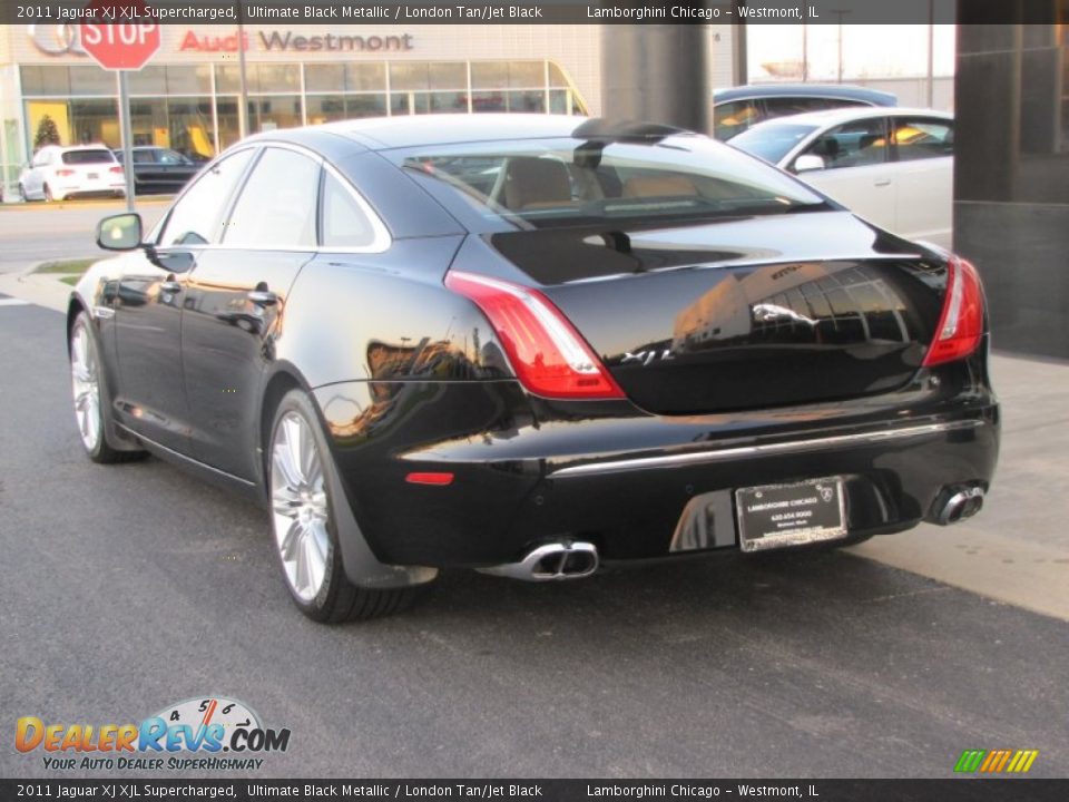 2011 Jaguar XJ XJL Supercharged Ultimate Black Metallic / London Tan/Jet Black Photo #20