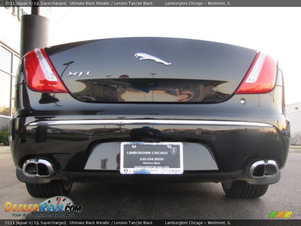 2011 Jaguar XJ XJL Supercharged Ultimate Black Metallic / London Tan/Jet Black Photo #22