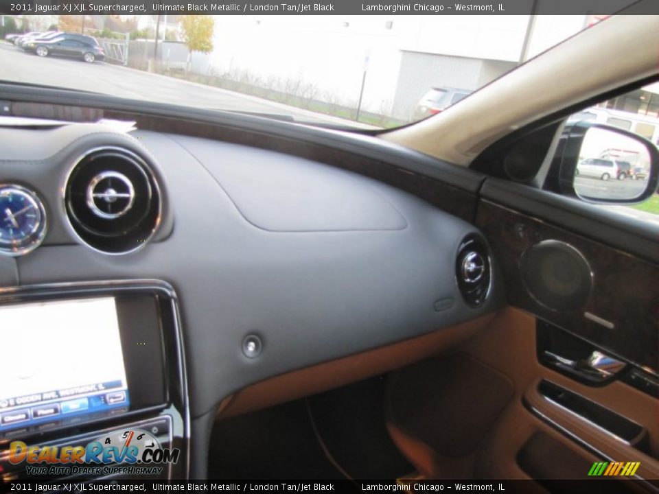 2011 Jaguar XJ XJL Supercharged Ultimate Black Metallic / London Tan/Jet Black Photo #31