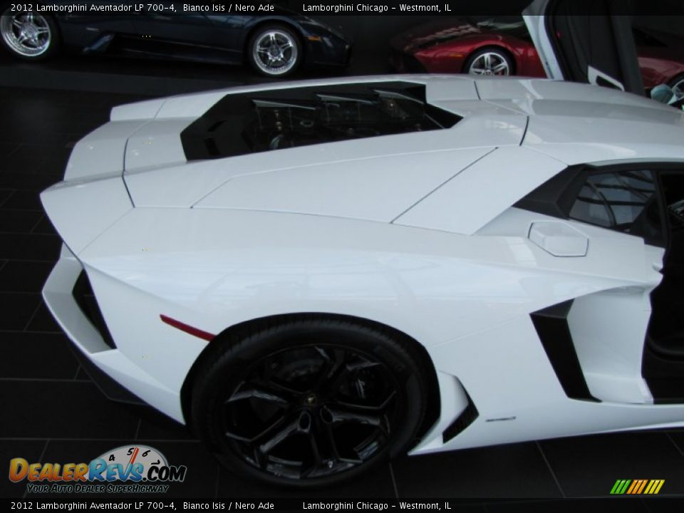 2012 Lamborghini Aventador LP 700-4 Bianco Isis / Nero Ade Photo #5