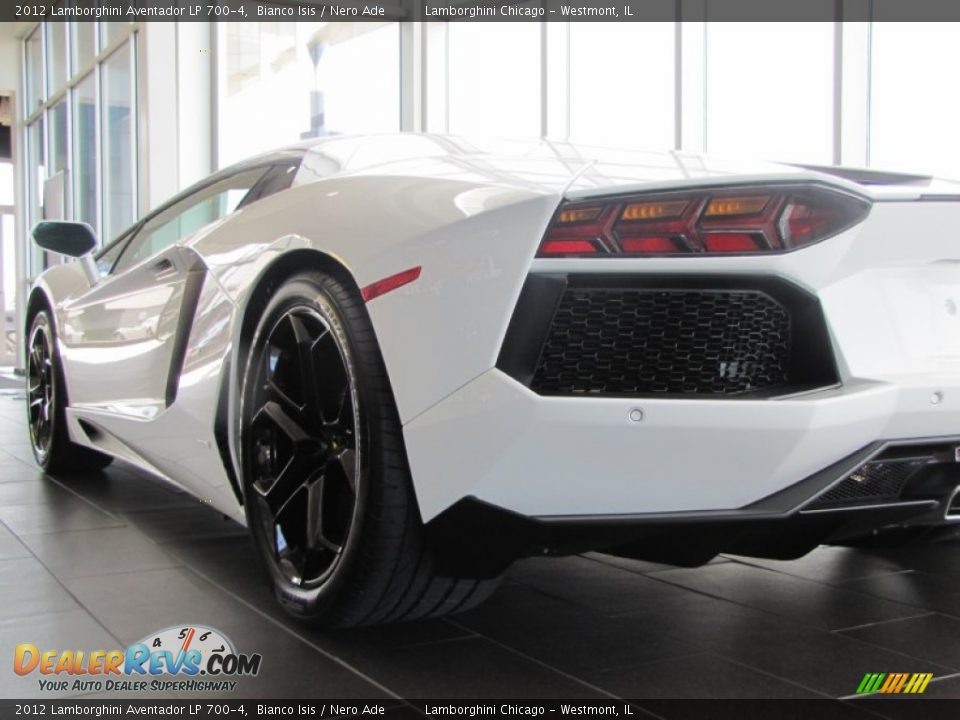 2012 Lamborghini Aventador LP 700-4 Bianco Isis / Nero Ade Photo #6
