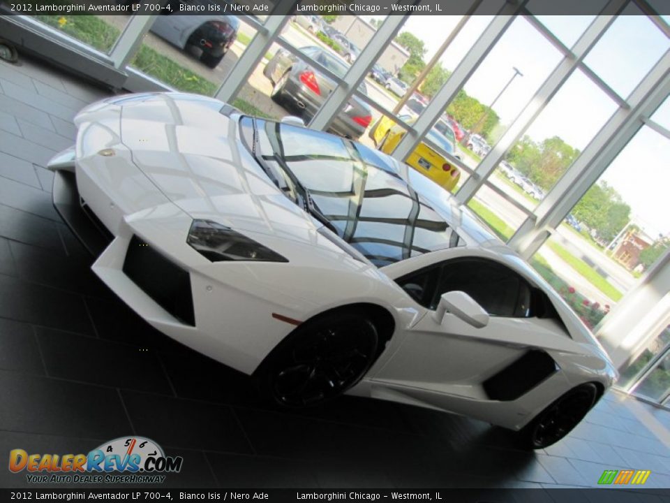 2012 Lamborghini Aventador LP 700-4 Bianco Isis / Nero Ade Photo #8