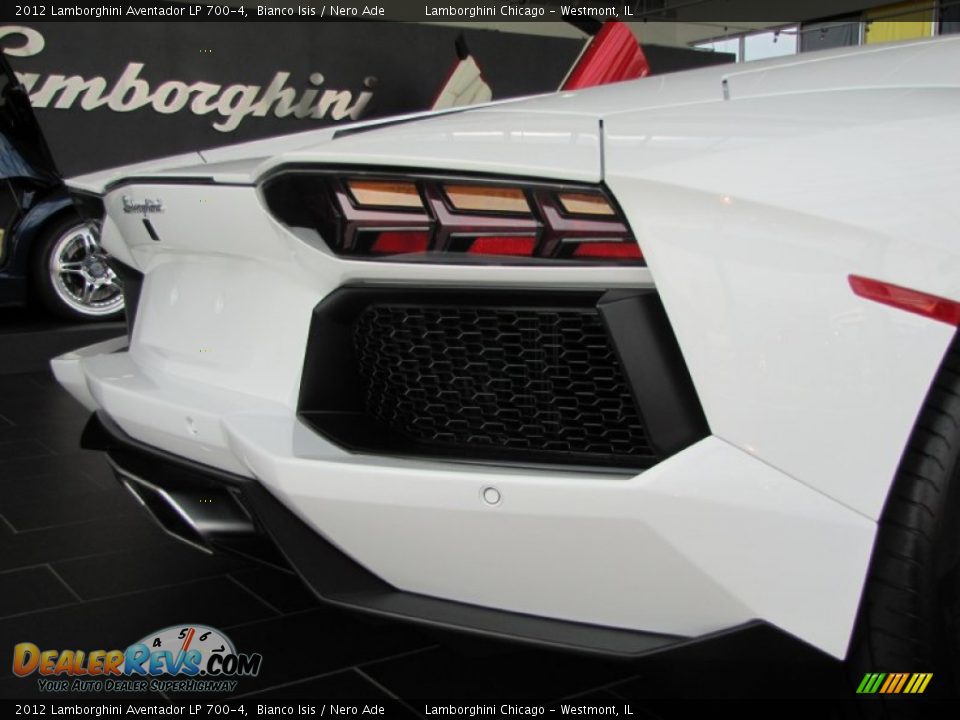 2012 Lamborghini Aventador LP 700-4 Bianco Isis / Nero Ade Photo #15