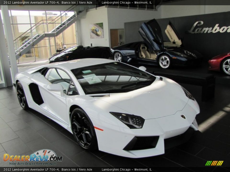 2012 Lamborghini Aventador LP 700-4 Bianco Isis / Nero Ade Photo #18