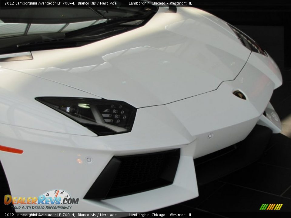 2012 Lamborghini Aventador LP 700-4 Bianco Isis / Nero Ade Photo #19