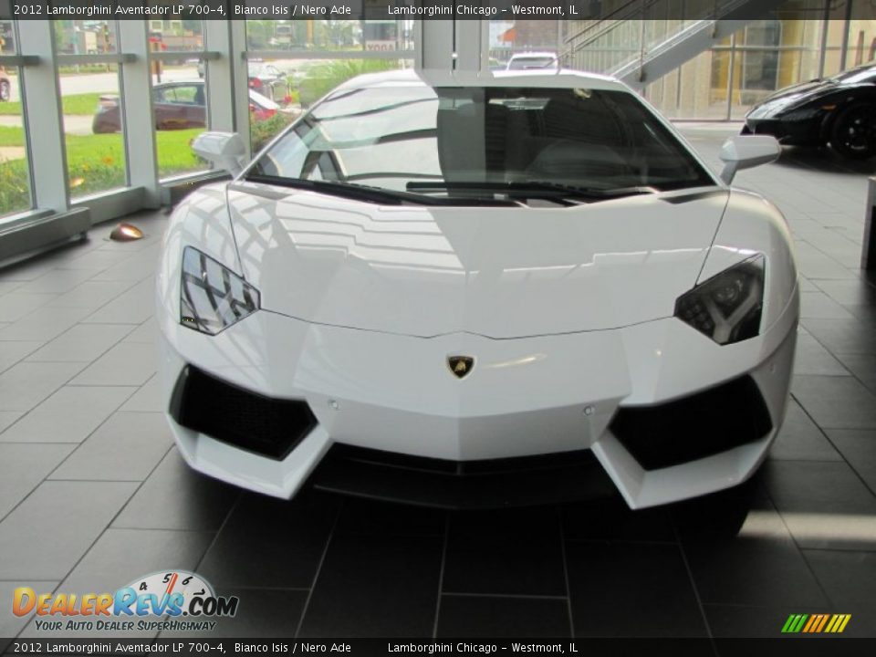 2012 Lamborghini Aventador LP 700-4 Bianco Isis / Nero Ade Photo #21
