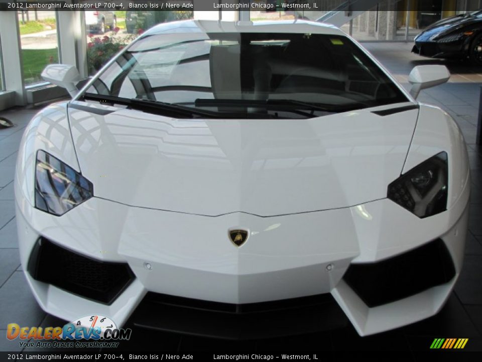 2012 Lamborghini Aventador LP 700-4 Bianco Isis / Nero Ade Photo #25