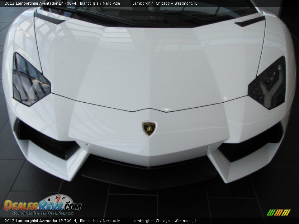2012 Lamborghini Aventador LP 700-4 Bianco Isis / Nero Ade Photo #26