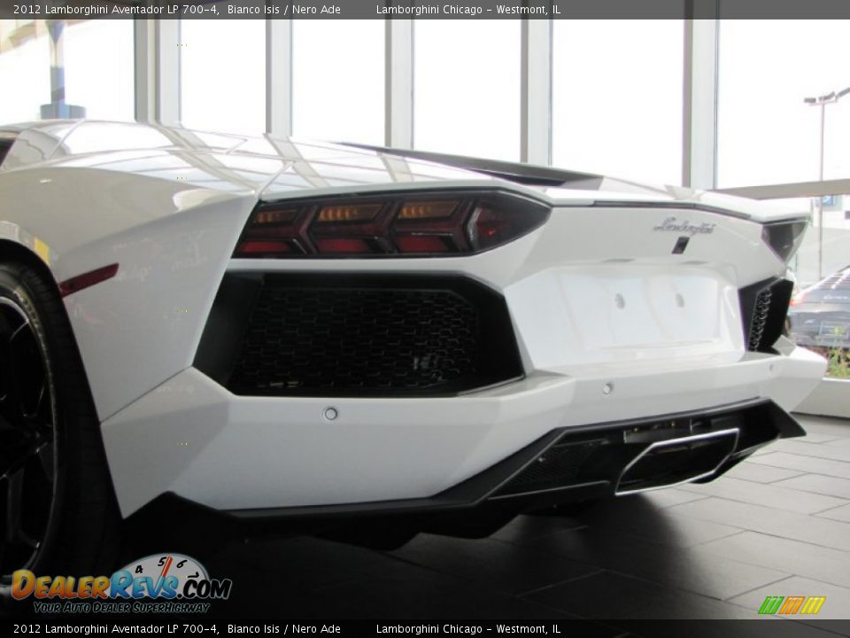 2012 Lamborghini Aventador LP 700-4 Bianco Isis / Nero Ade Photo #29