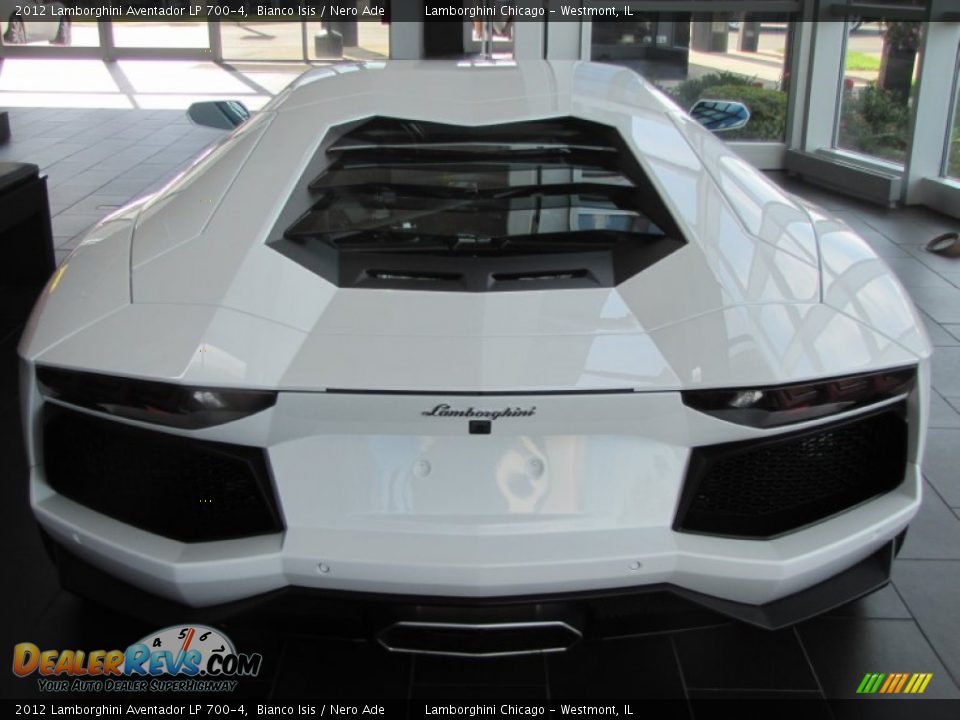 2012 Lamborghini Aventador LP 700-4 Bianco Isis / Nero Ade Photo #30