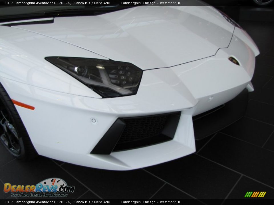 2012 Lamborghini Aventador LP 700-4 Bianco Isis / Nero Ade Photo #33