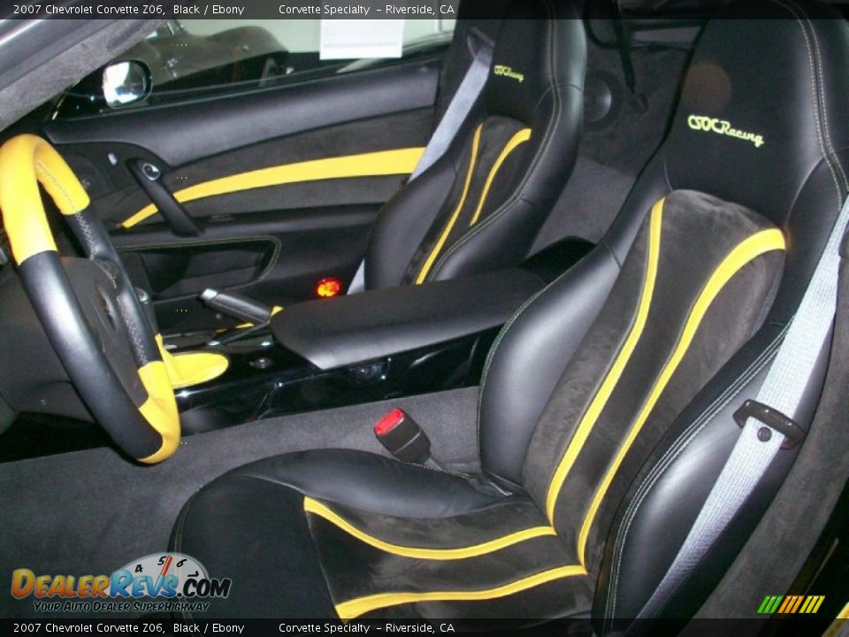 Ebony Interior - 2007 Chevrolet Corvette Z06 Photo #25
