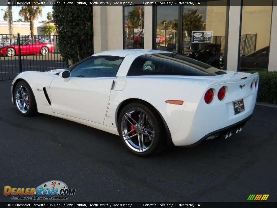 2007 Chevrolet Corvette Z06 Ron Fellows Edition Arctic White / Red/Ebony Photo #3