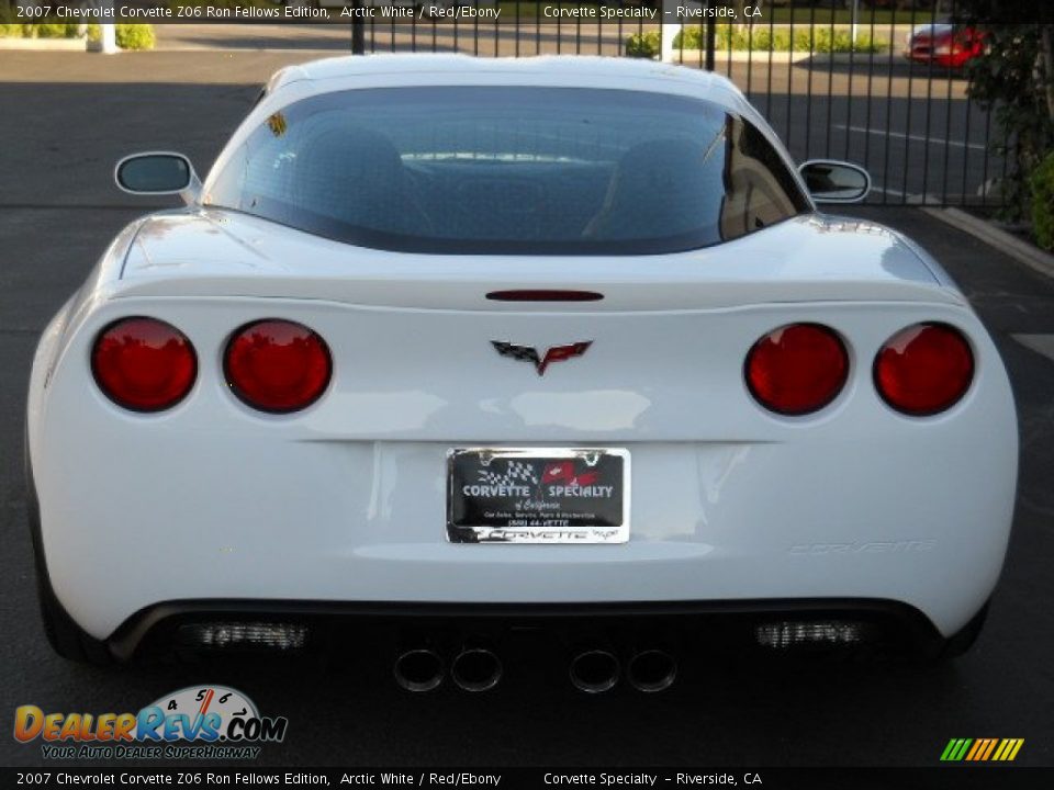 2007 Chevrolet Corvette Z06 Ron Fellows Edition Arctic White / Red/Ebony Photo #4